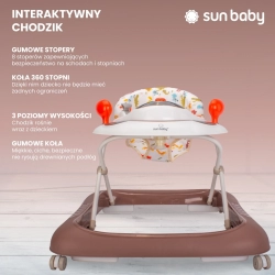 Chodzik dla dziecka ze stoperami i kierownicą Sun Baby B01.019.1.6 Krokodylek